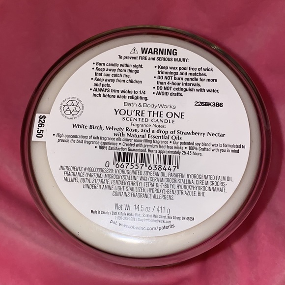 You’re the one 3 Wick Candle - Picture 5 of 7